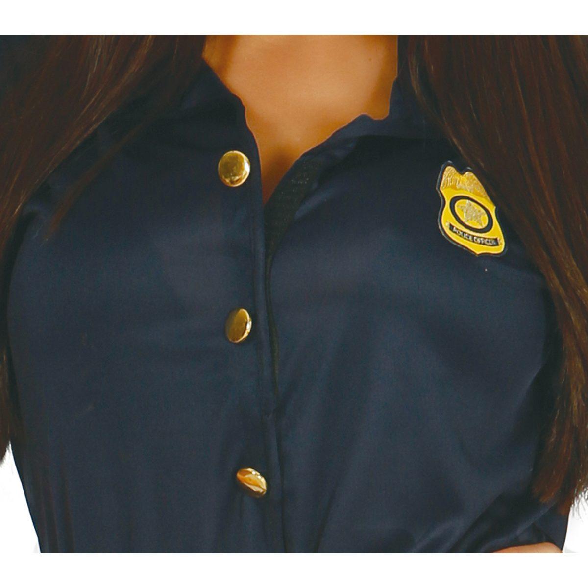 Costume poliziotta blu donna