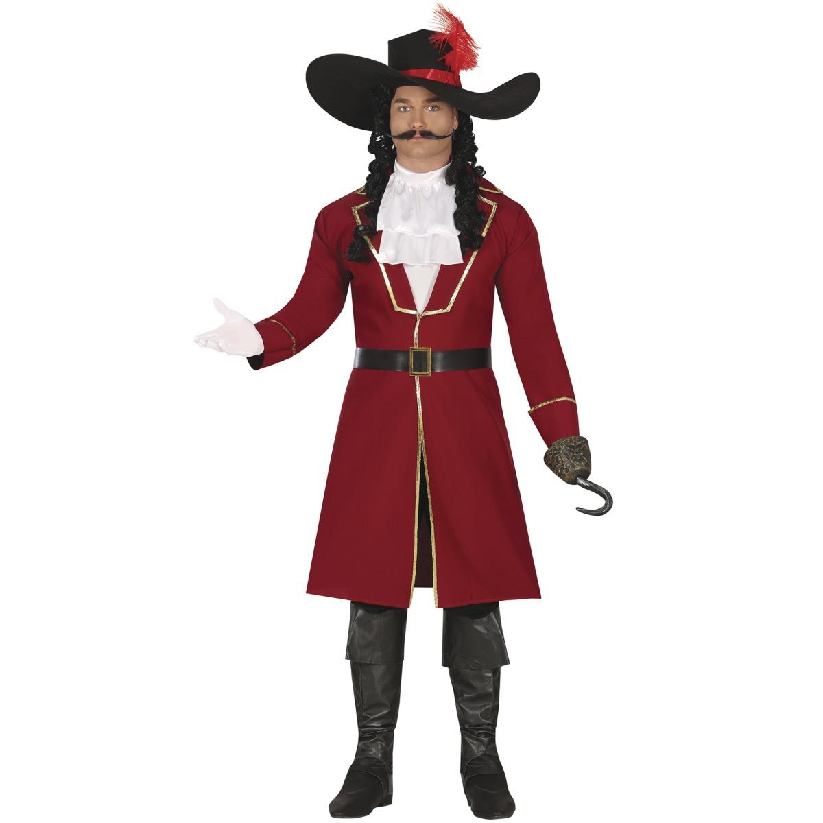 Giacca pirata rossa lunga