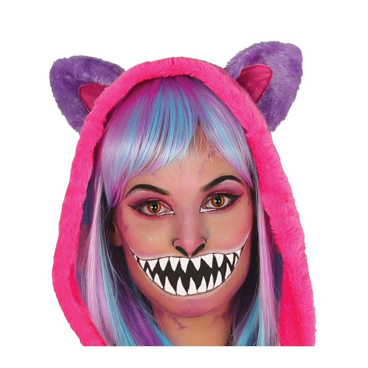 Costume gatto stregatto viola righe
