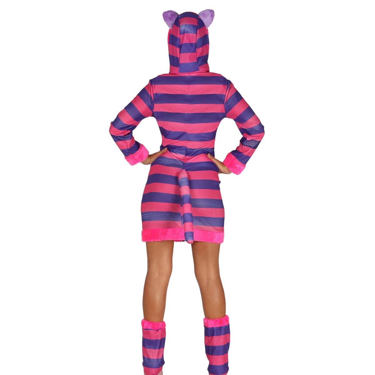 Costume gatto stregatto viola righe