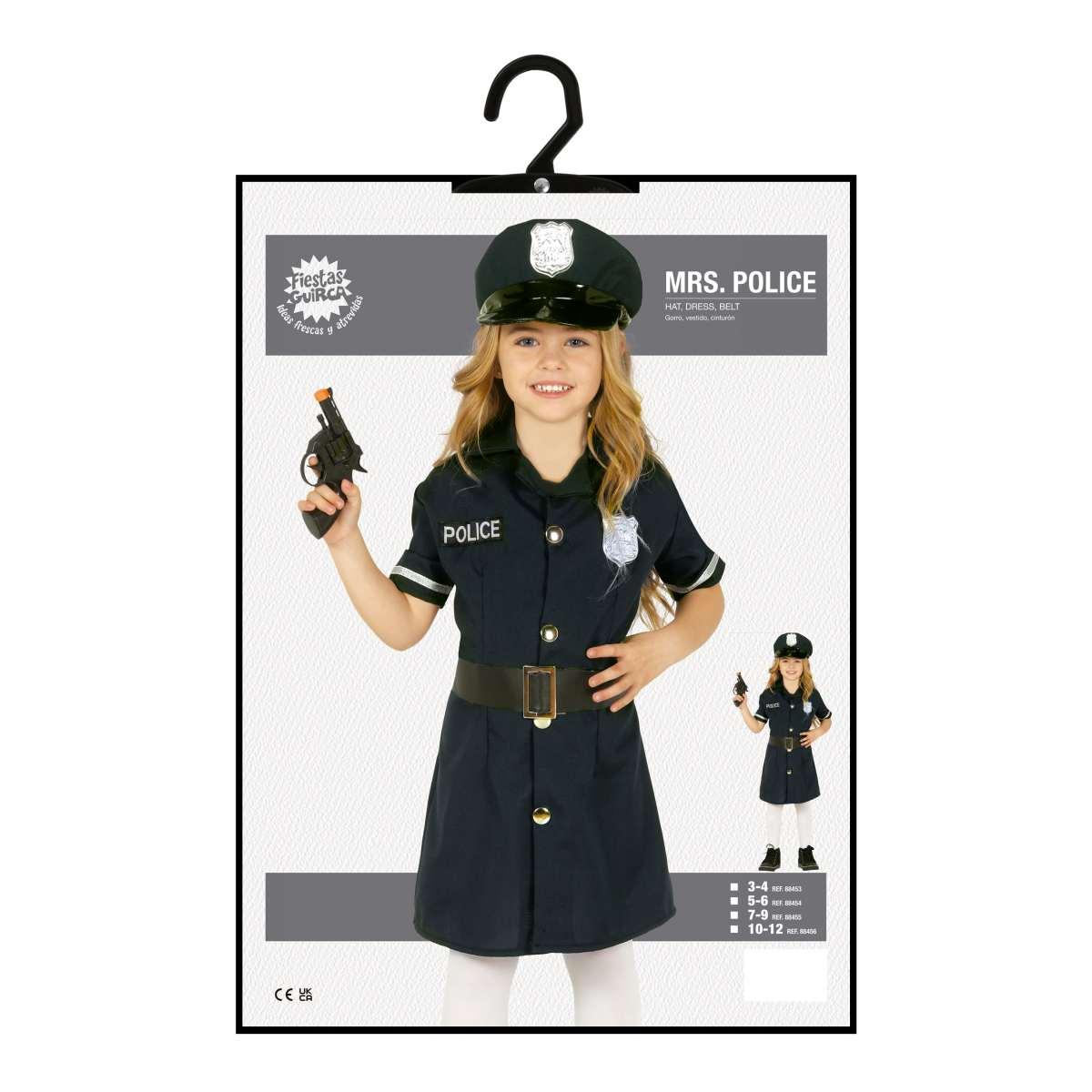 Costume poliziotta nera