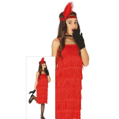 Costume charleston anni 20 rosso