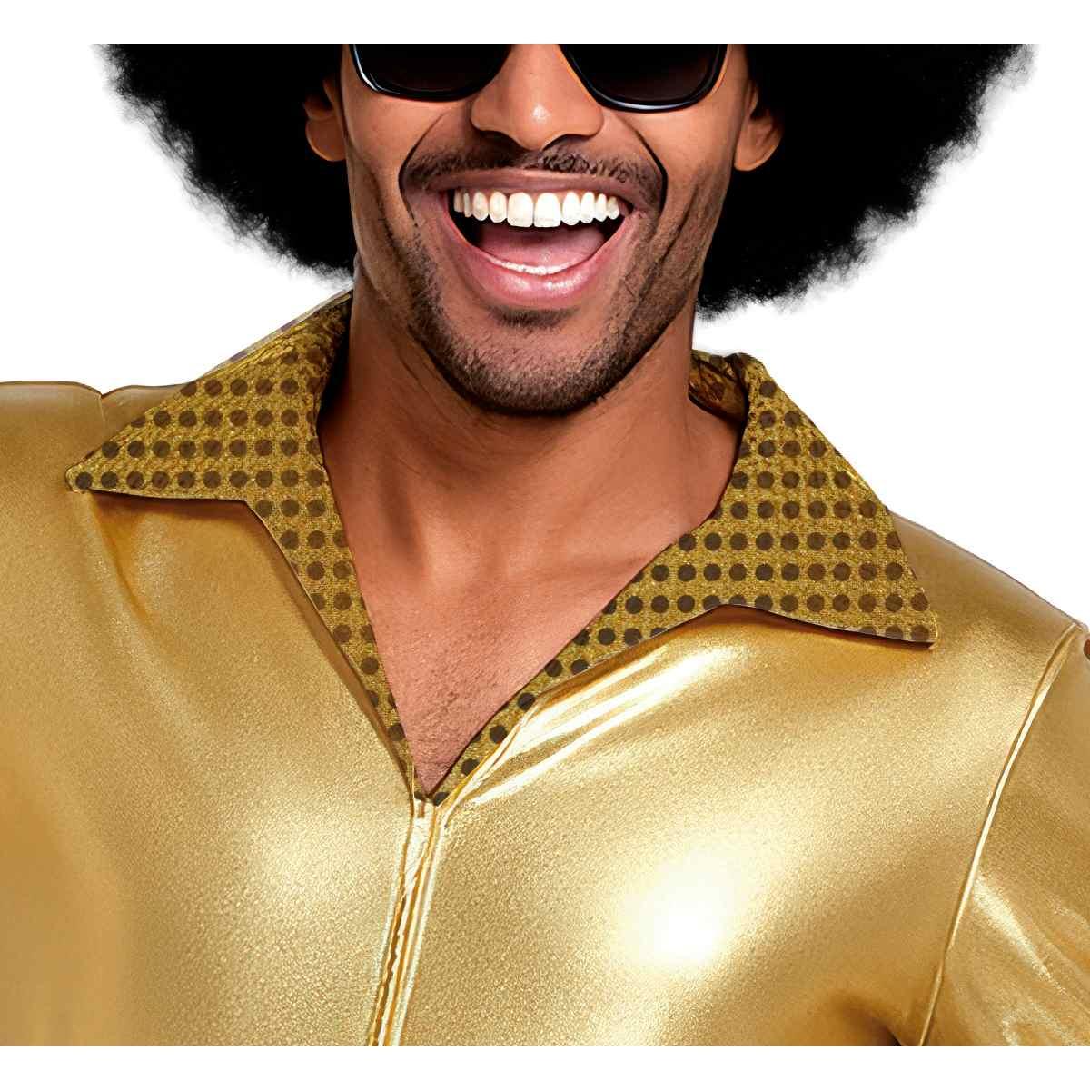 Costume disco anni 70 80 tuta oro