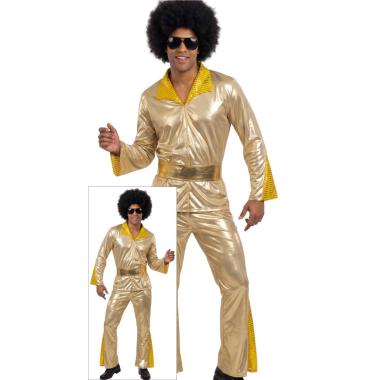 Costume disco anni 70 80 tuta oro