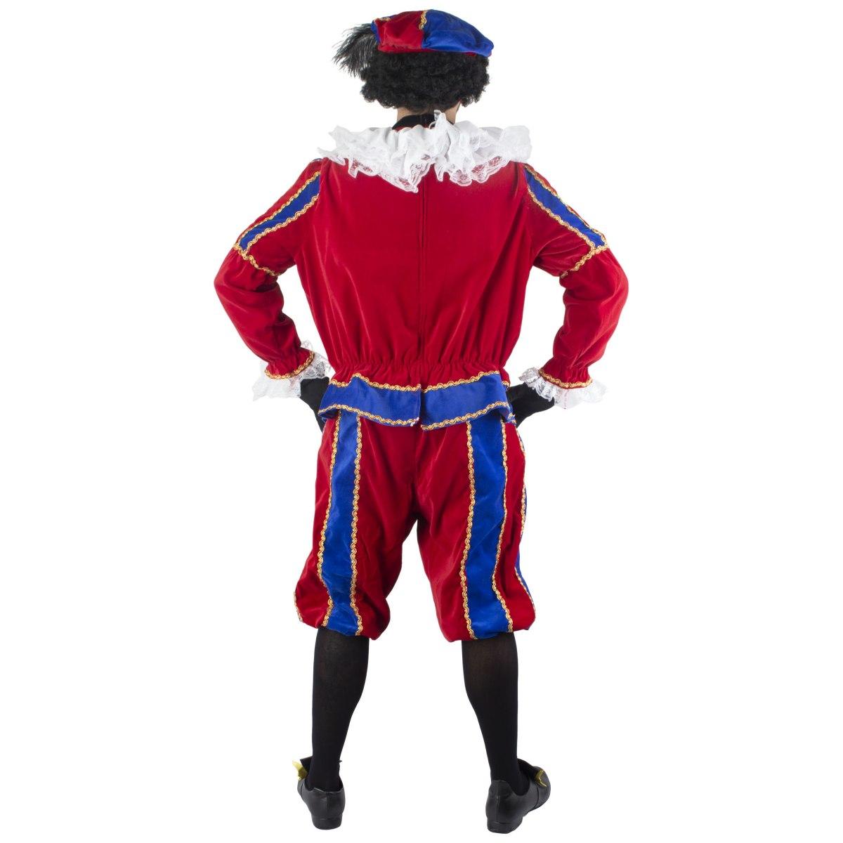 Costume paggio medioevale rosso blu