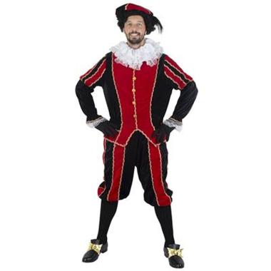 Costume paggio medioevale rosso nero