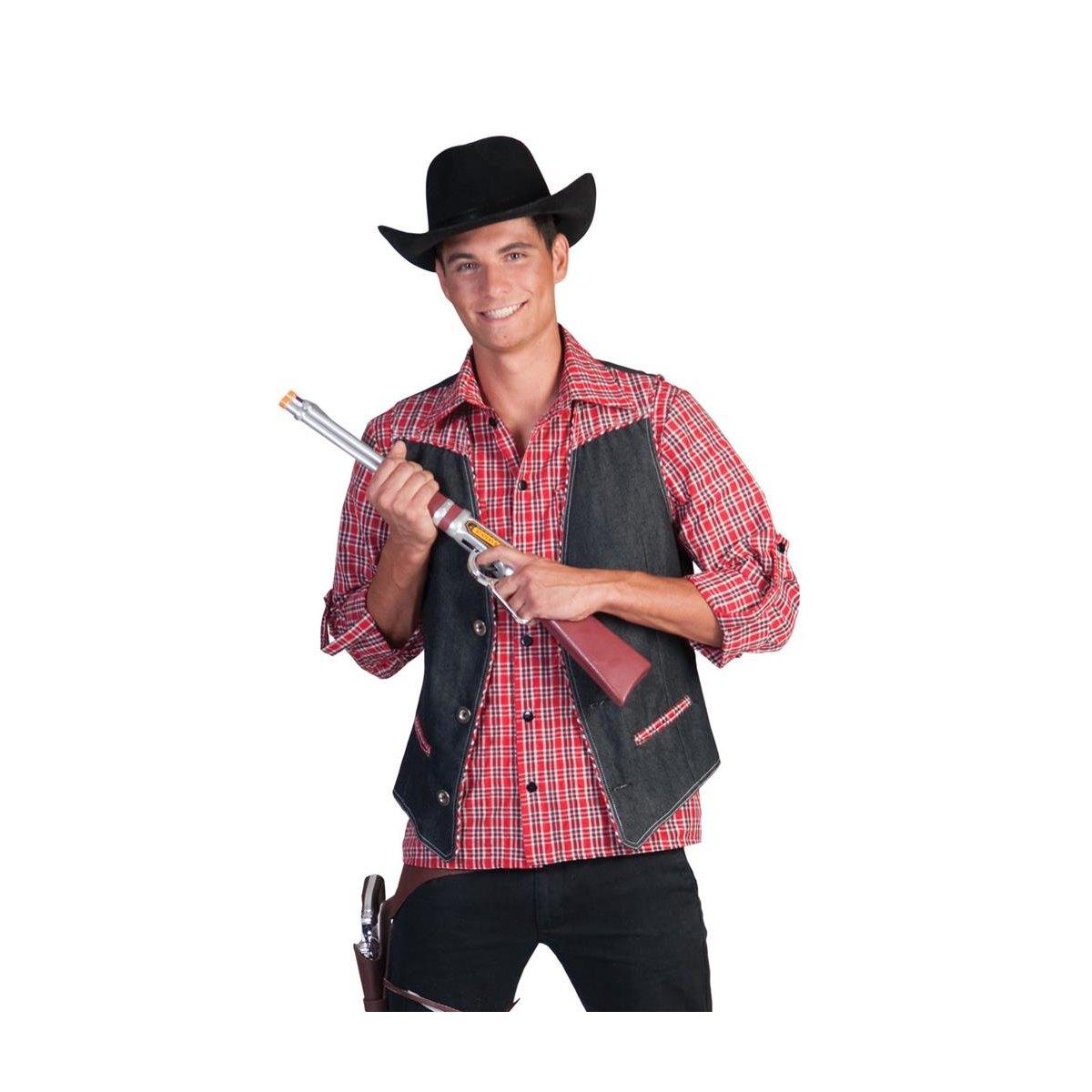 Costume gilet cowboy ranger denim Incluso: gilet.