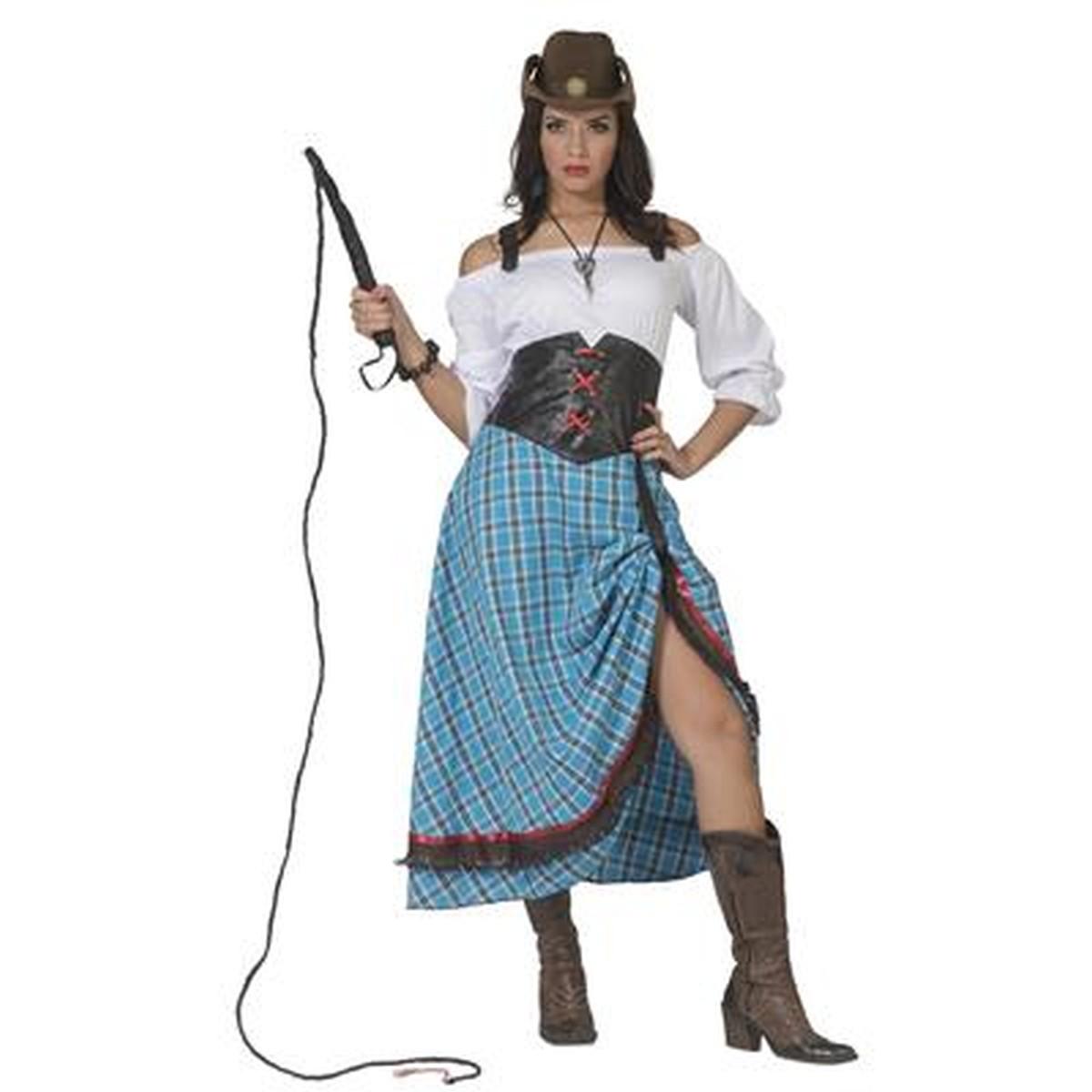 Costume cowgirl ranger blu