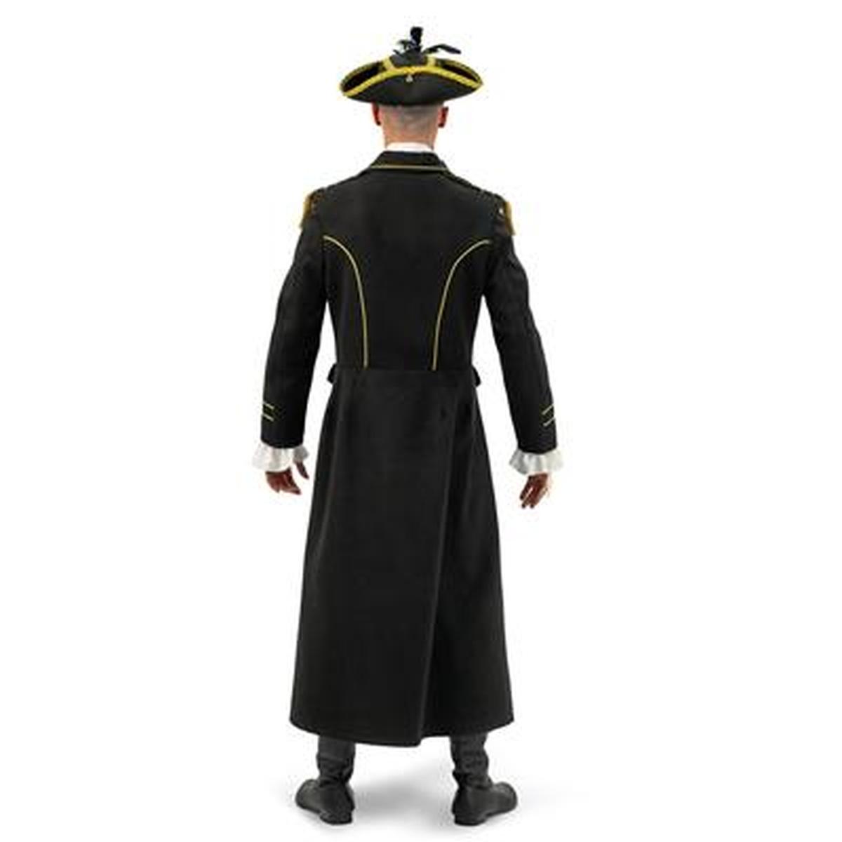 Giacca pirata lusso nera lunga