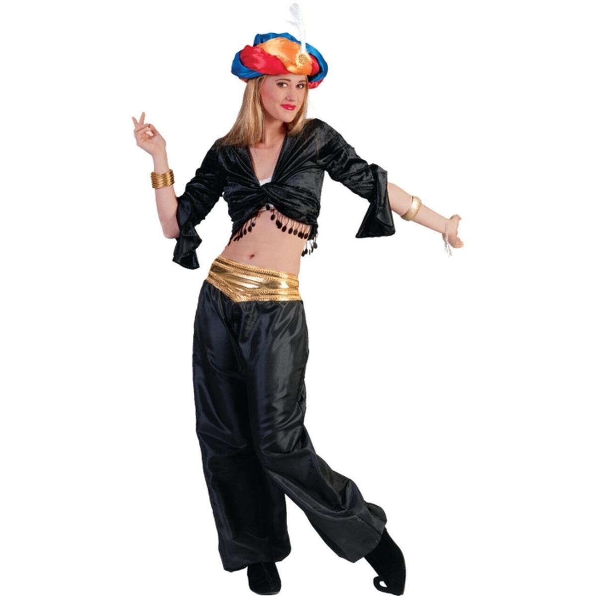 Pantalone odalisca danza del ventre nero