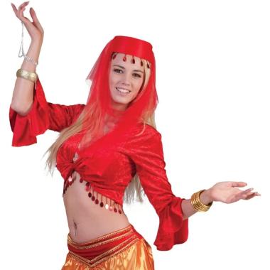 Maglia top odalisca rossa