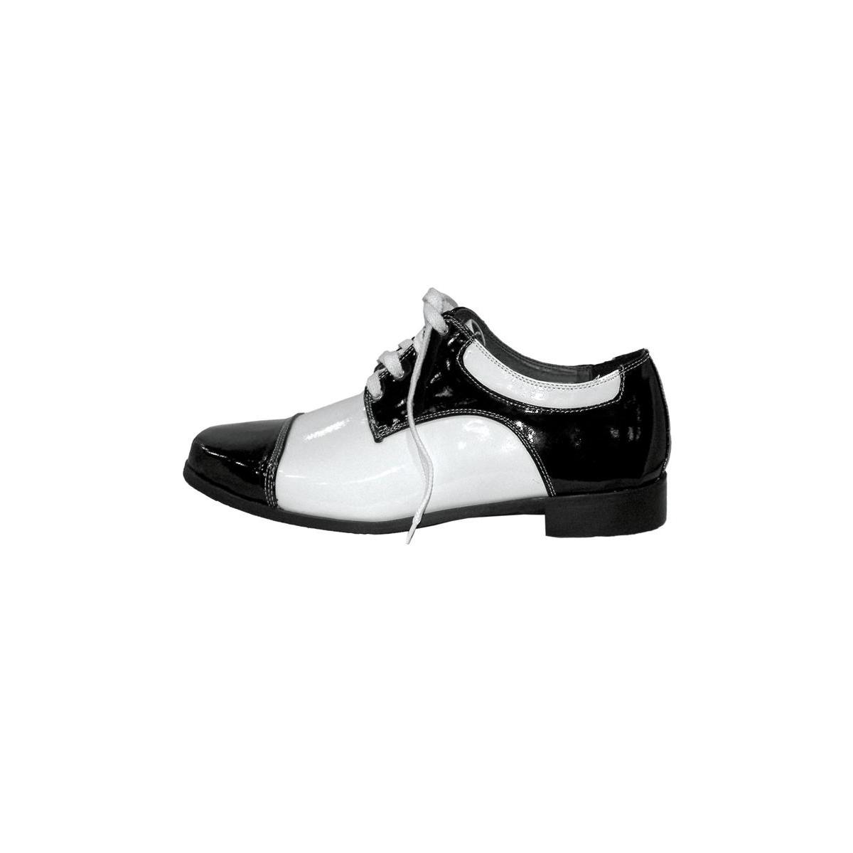 Scarpe gangster nere bianche