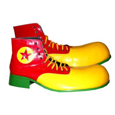 Scarpe clown rosse gialle maxi