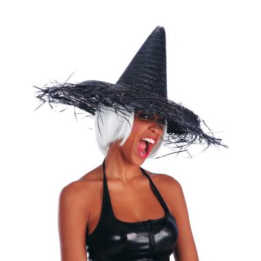 Cappello strega paglia nero