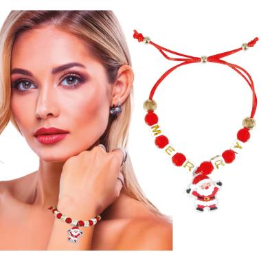 Bracciale babbo natale pvc