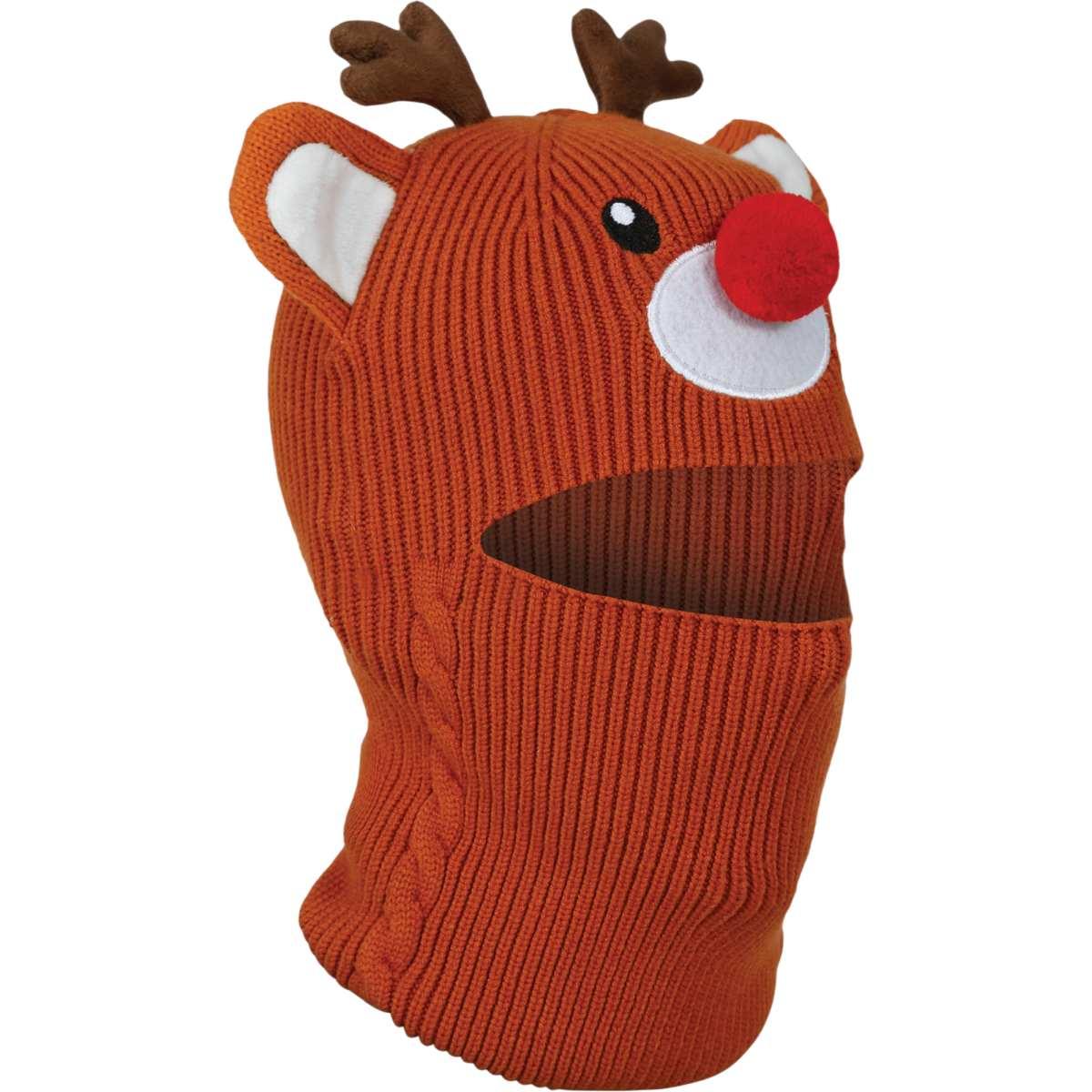 Cappello cappuccio natale renna effetto lana baby