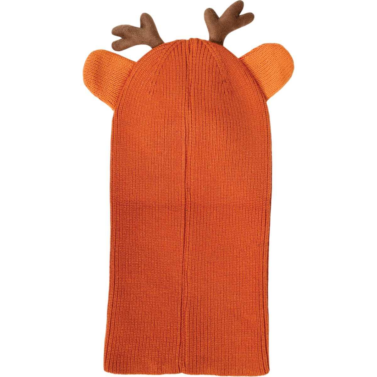 Cappello cappuccio natale renna effetto lana baby
