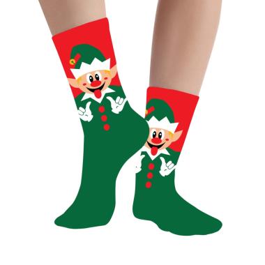 Calzini natale rossi verdi elfo