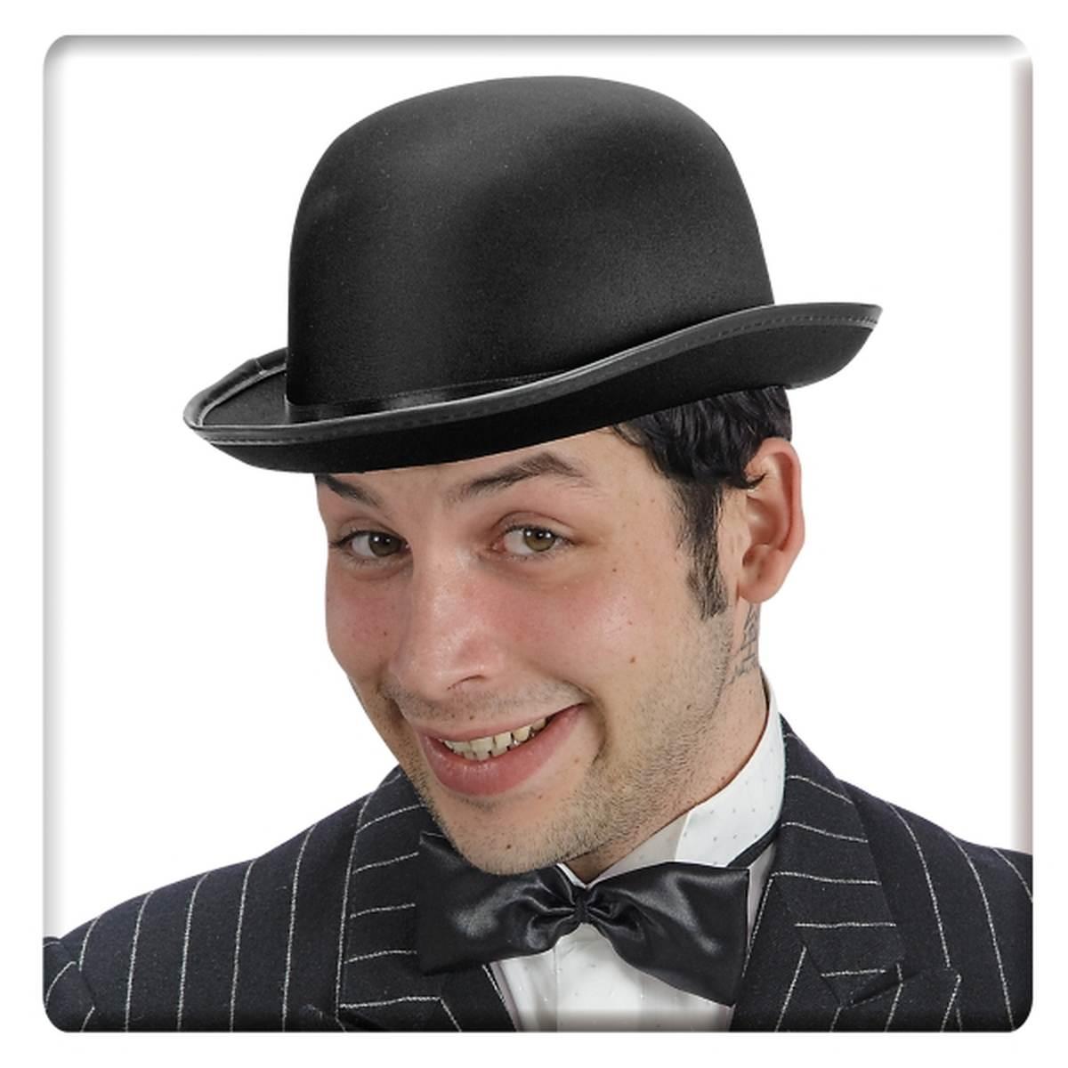 Cappello bombetta classica nera