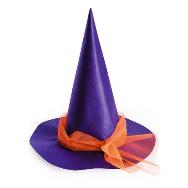 Cappello strega baby viola tulle