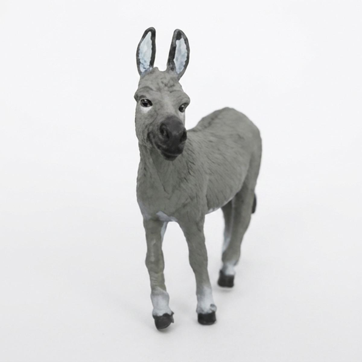 Animale presepe asino in piedi per presepe 12 x 9 cm Euronatale