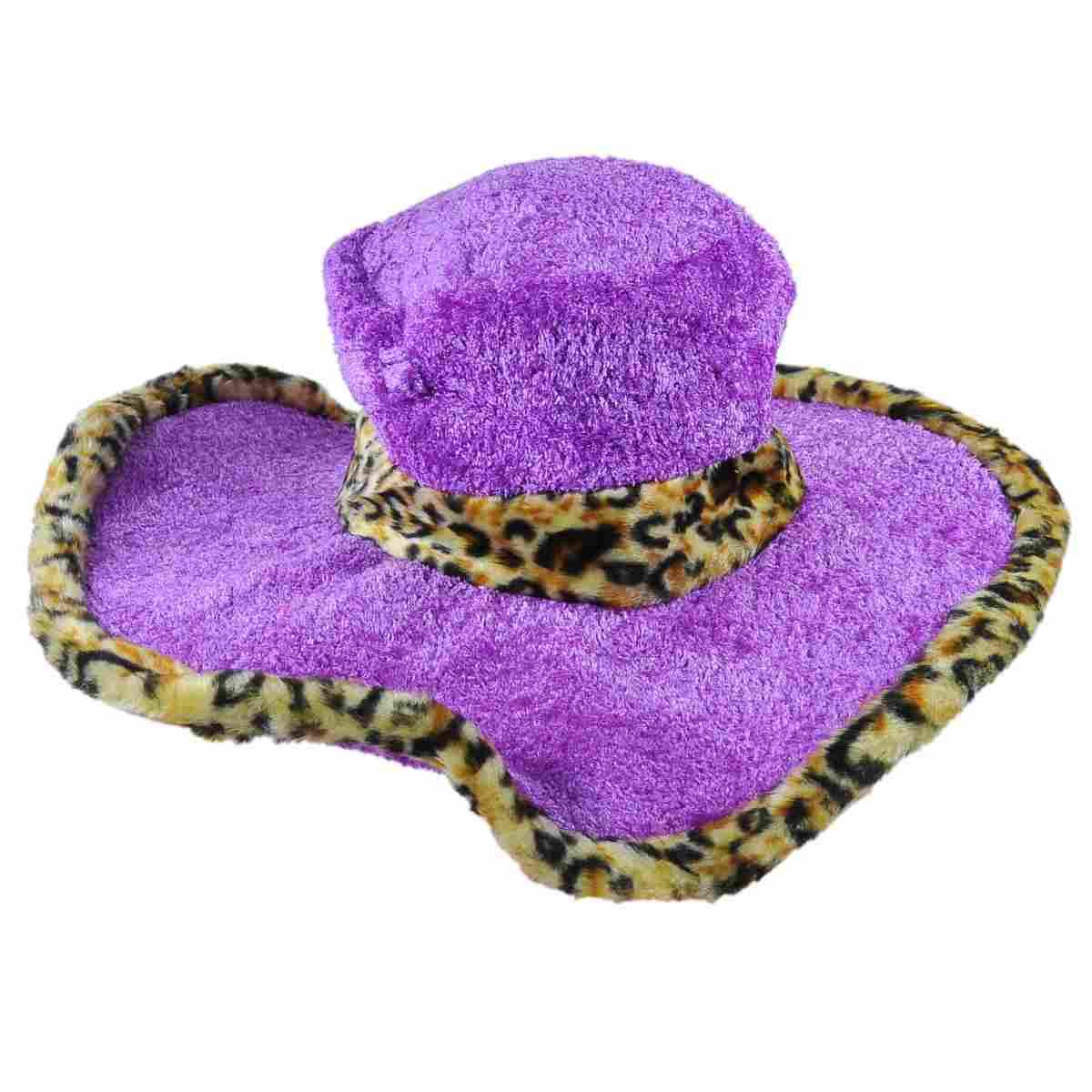 Cappello pappone velluto viola