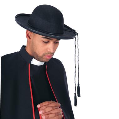Cappello prete feltro nero tg
