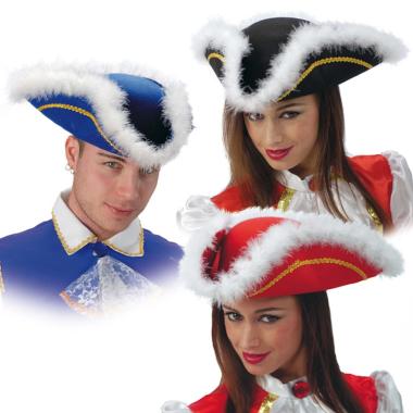 Cappello pirata tricorno lusso in