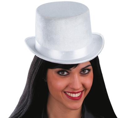 Cappello cilindro bianco