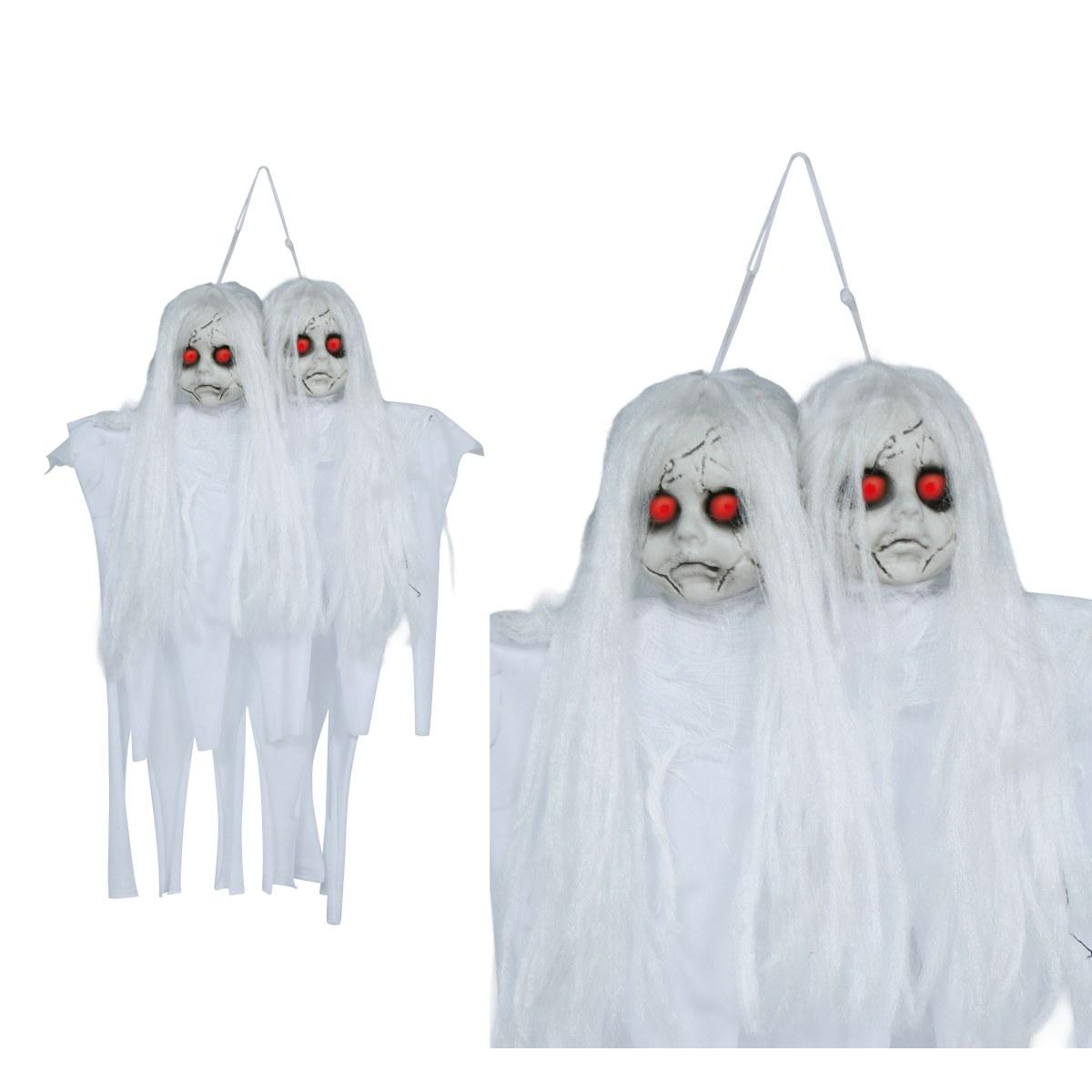 Bambola zombie coppia da appendere 55 cm