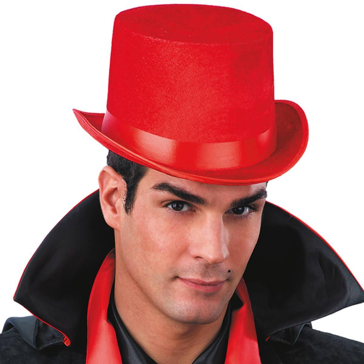 Cappello cilindro rosso