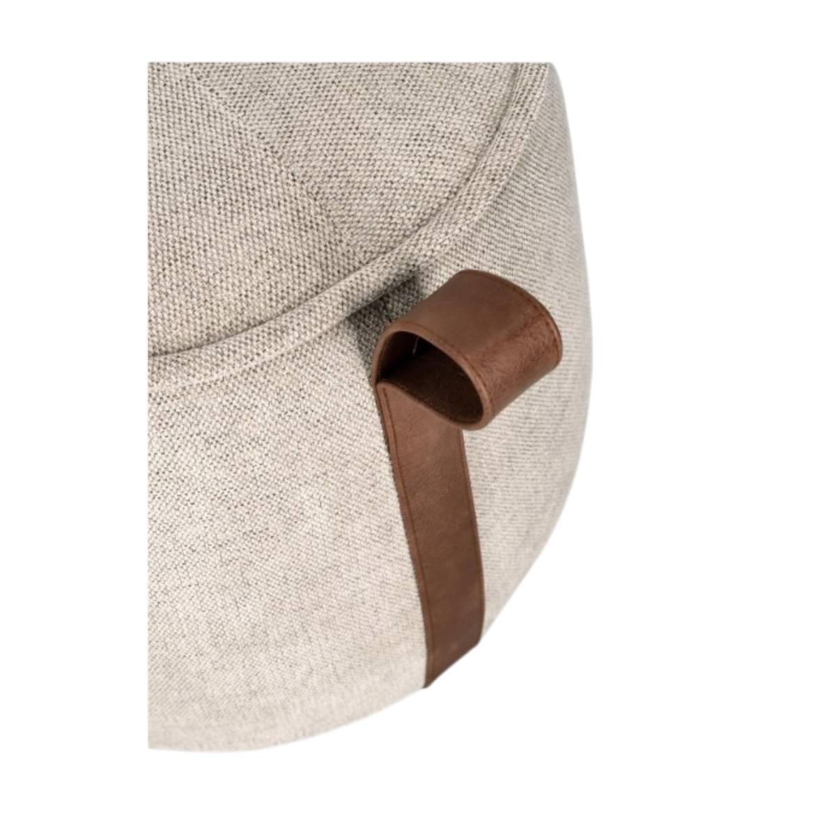 Pouf 50 x 41 cm Anila grigio