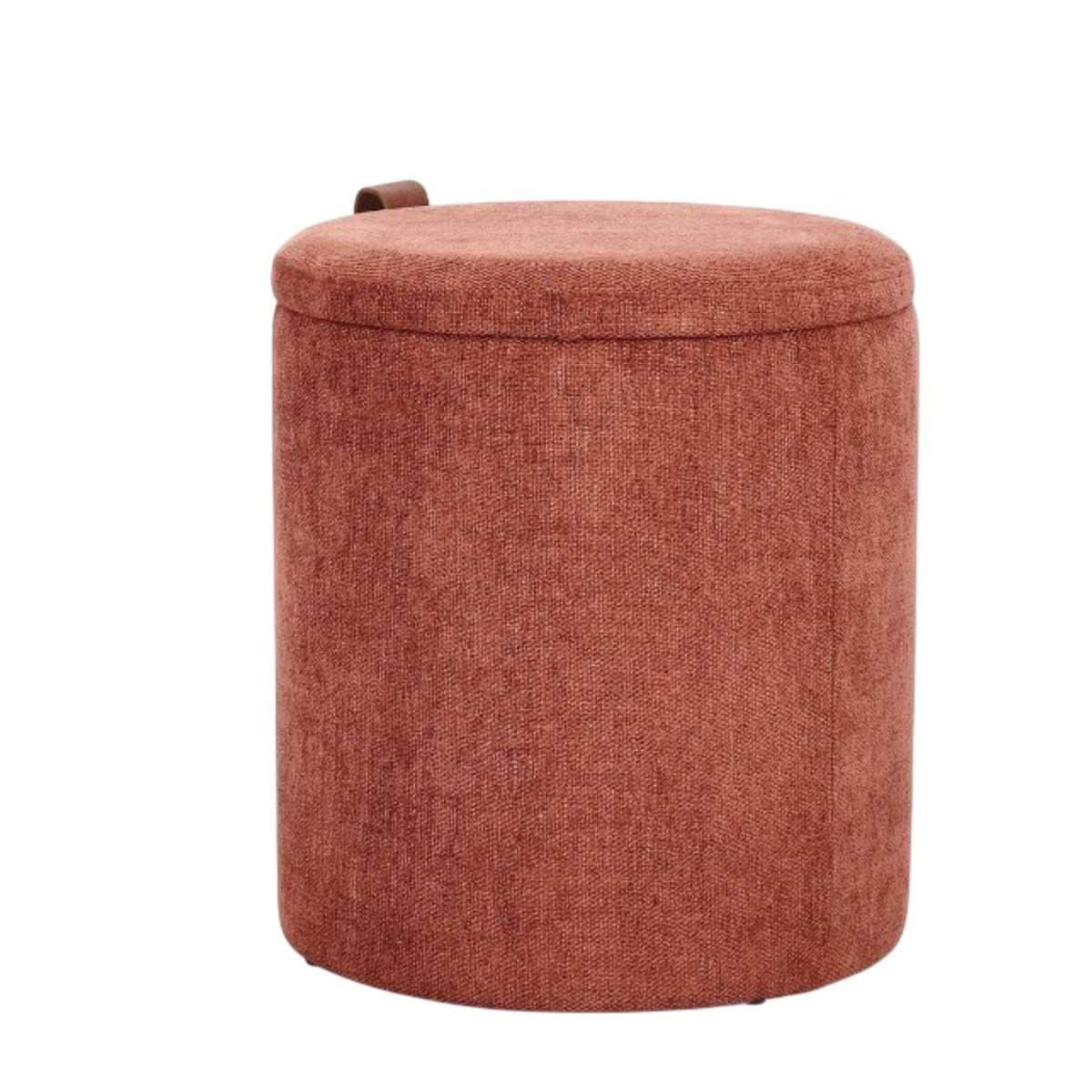 Pouf contenitore Katia terracotta 40 x 44 contenitore