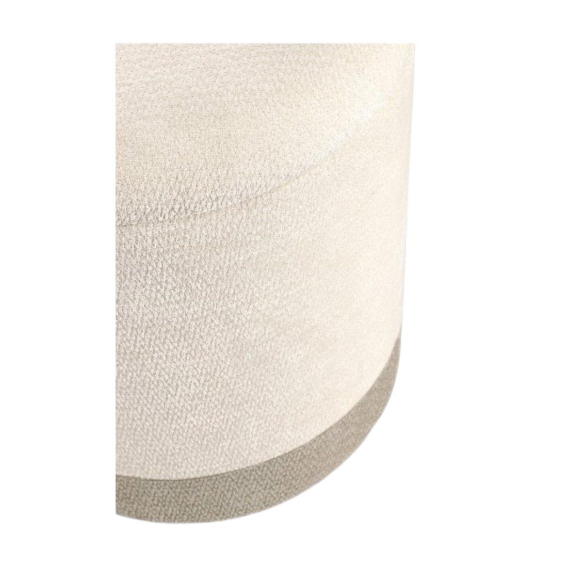 Pouf contenitore Deva bianco grigio 39 x 47