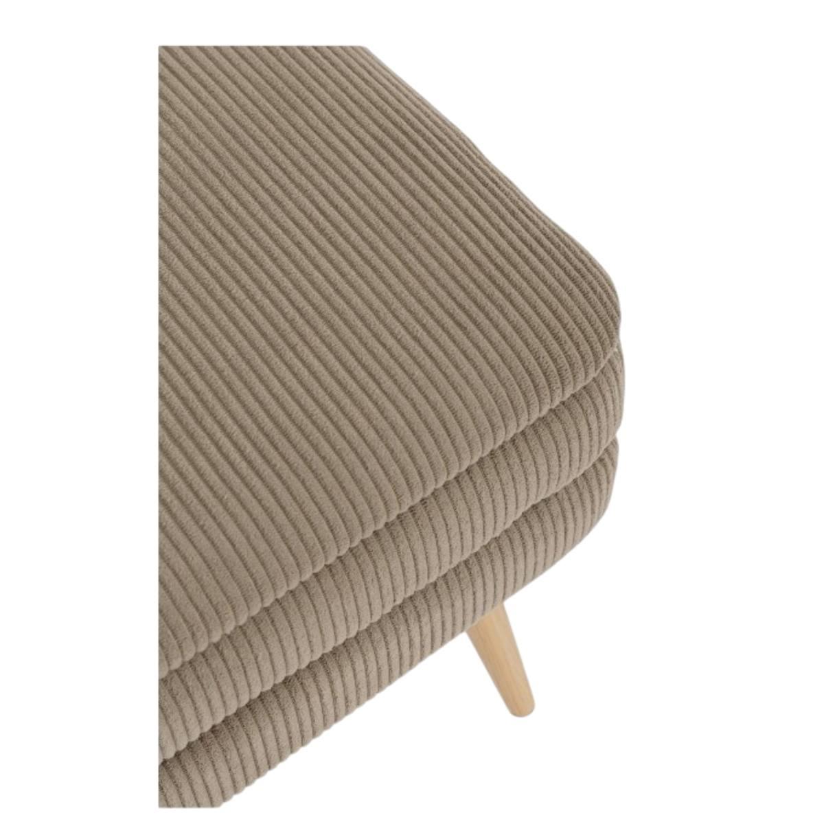 Pouf 50 x 34 x 24 cm olga tortora apribile