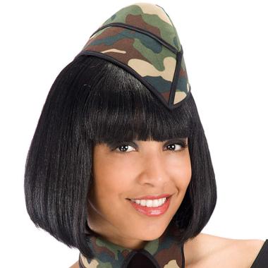 Cappello basco soldatessa mimetico