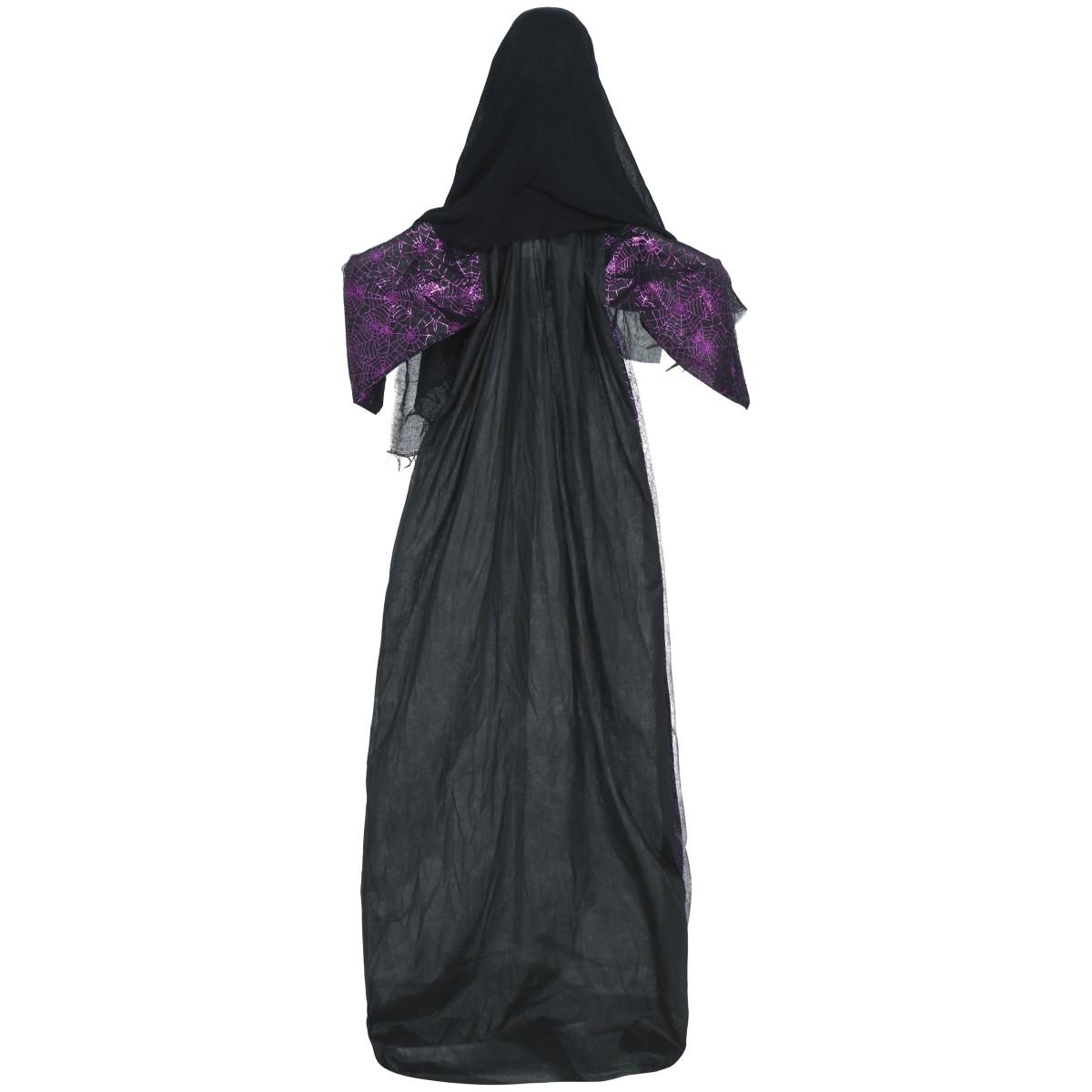 Strega viso verde luci suono movimento 185 cm