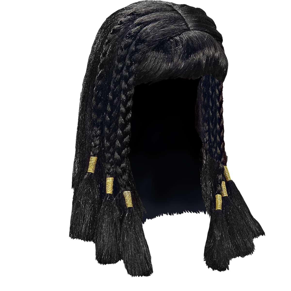 Parrucca egiziana cleopatra con frangia