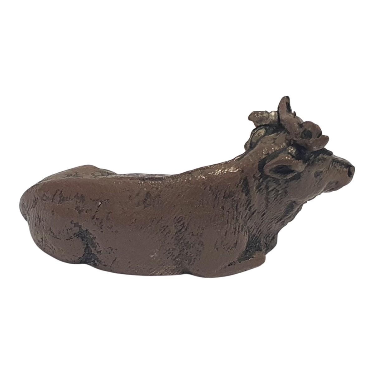 Animali 3,5 cm bue sdraiato