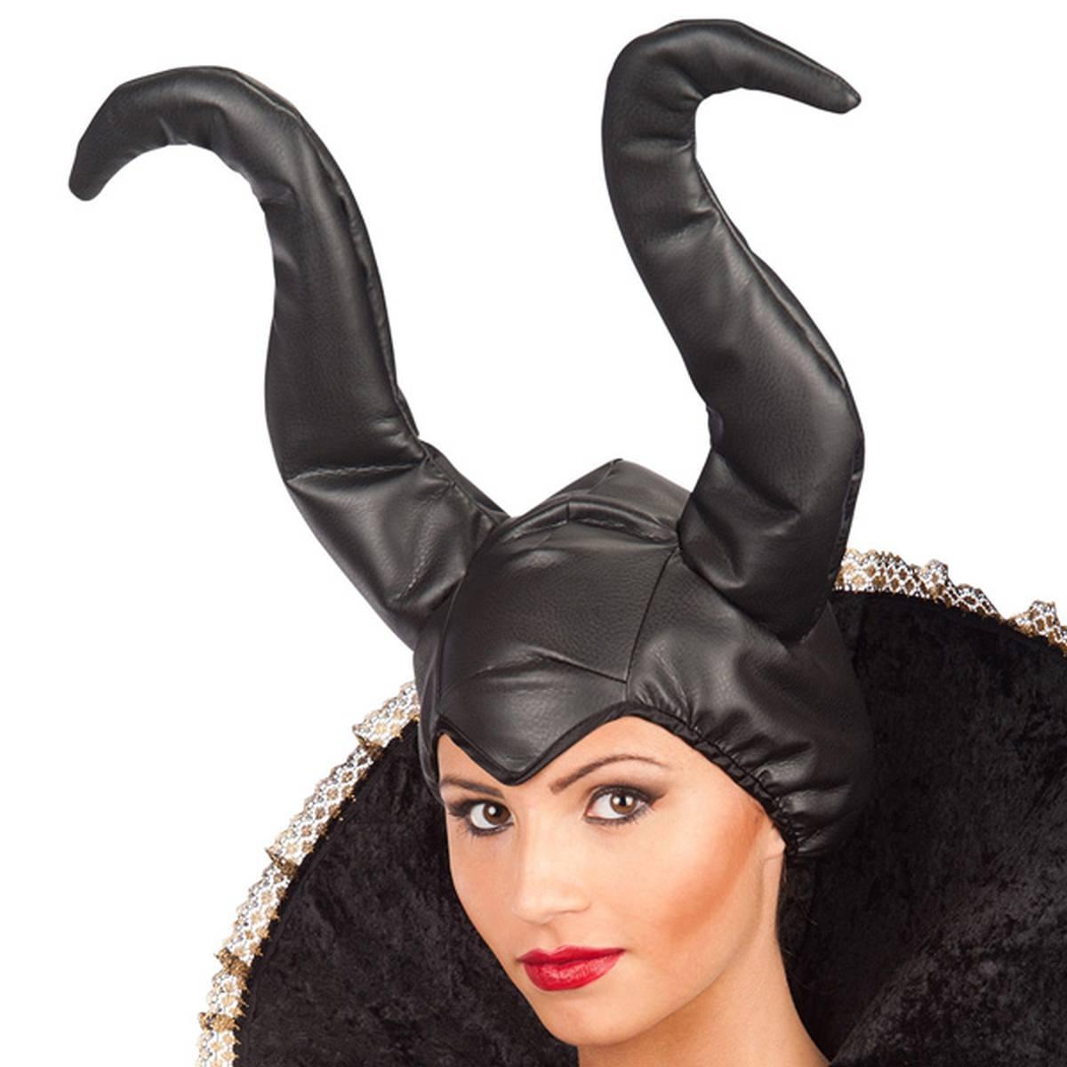 Copricapo strega malefica ecopelle