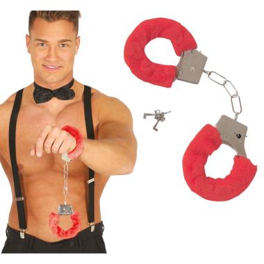 Manette metallo peluche rosse chiave