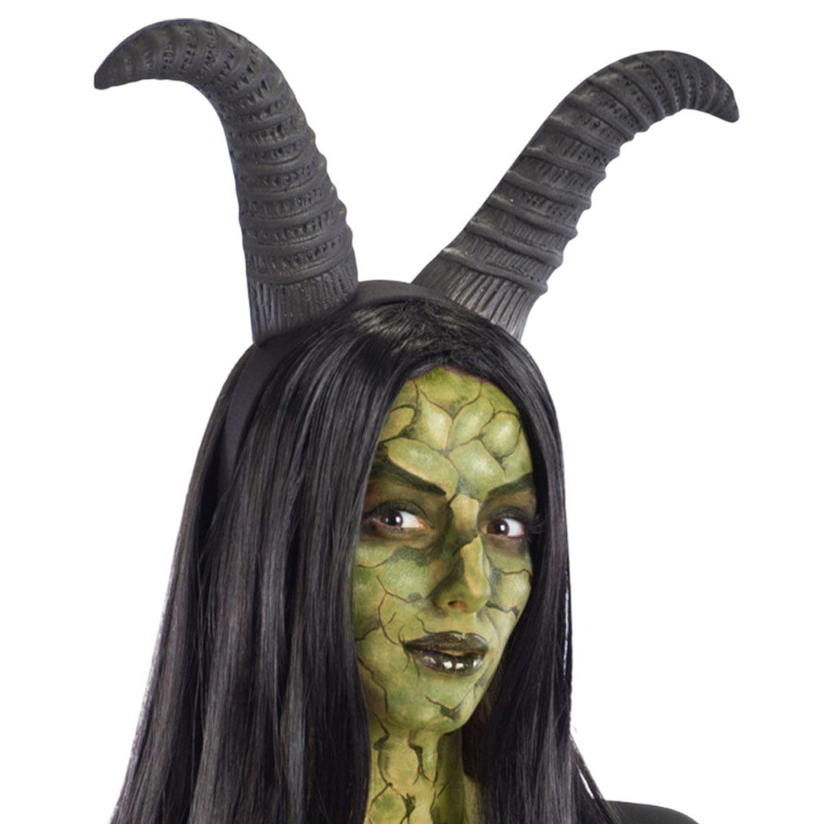 Cerchietto strega malefica corna nere