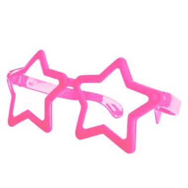 Occhiali stella maxi rosa senza lenti