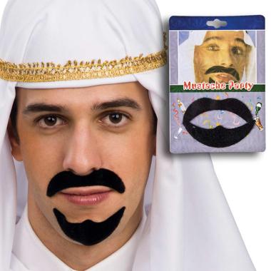 Baffi arabo neri pizzetto