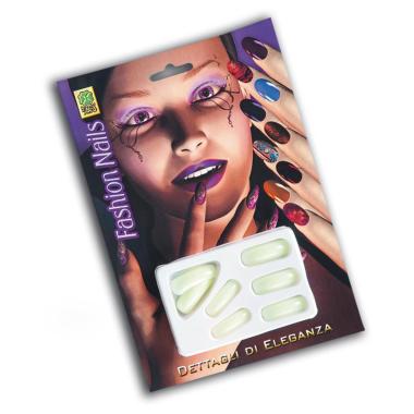 Unghie adesive fluo al buio