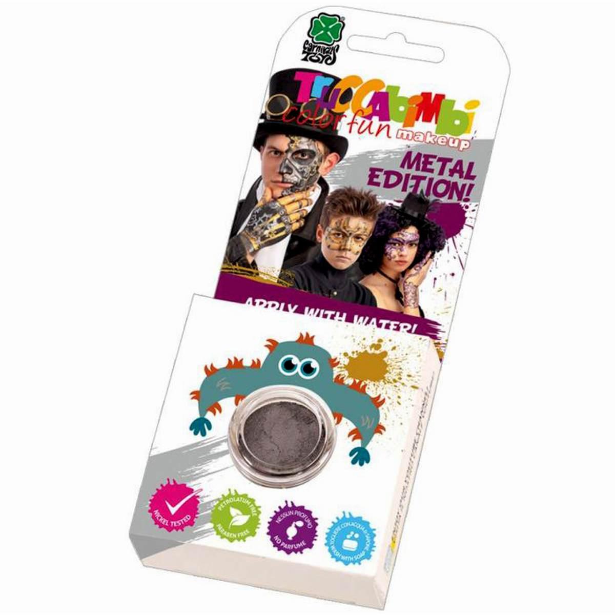 Trucco crema vasetto argento metalizzato
