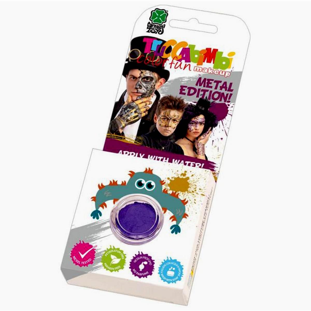Trucco vasetto viola metallizato