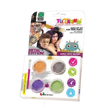 Trucco crema vasetto kit metalizzati Set 4 pz