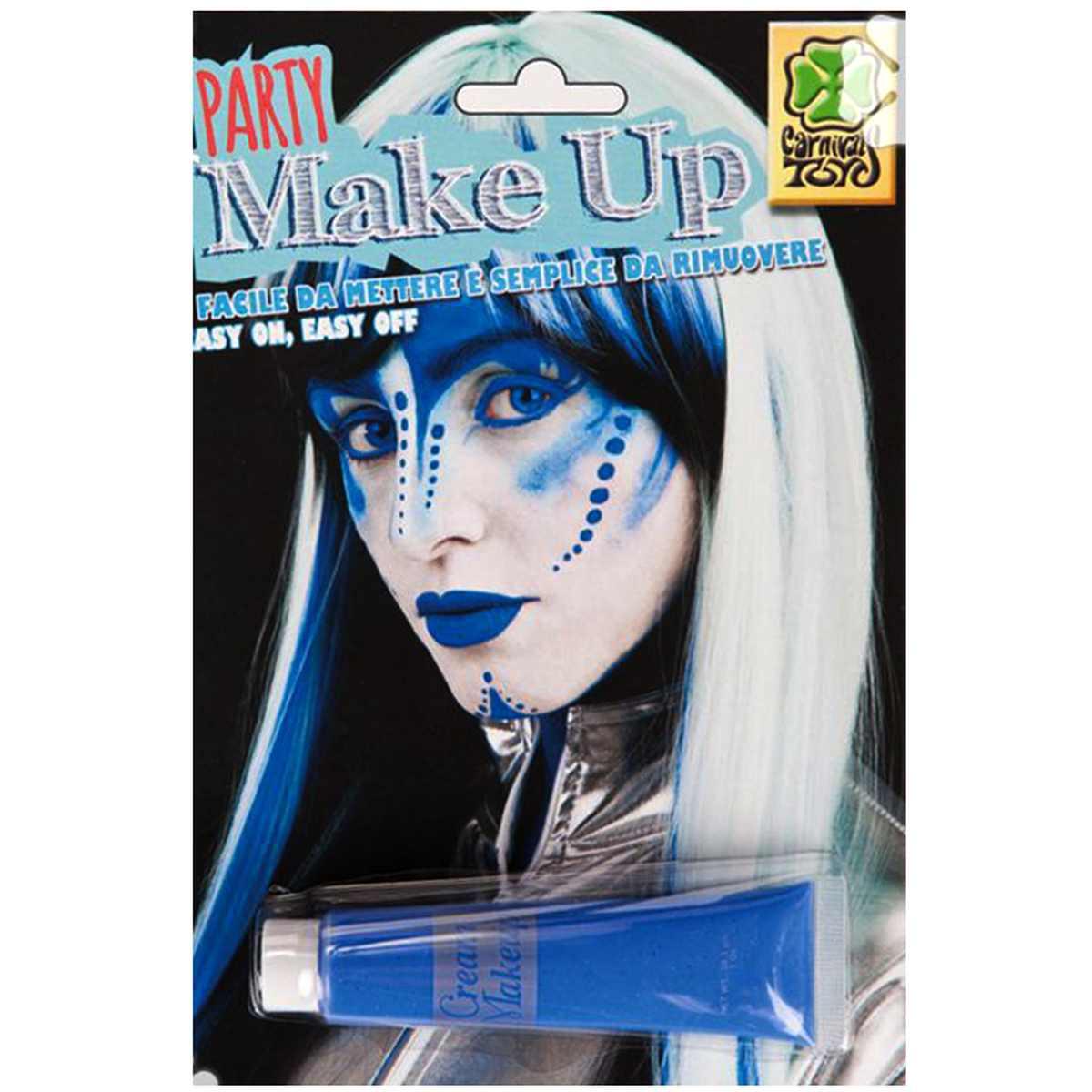 Trucco crema tubo blu alieno