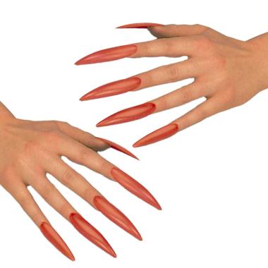 Unghie adesive rosse